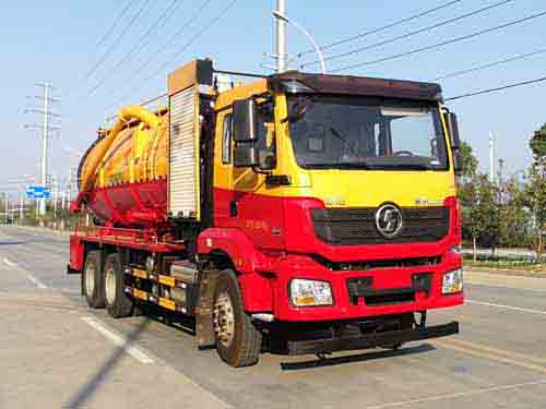 陜汽德龍后雙橋18立方聯合疏通車